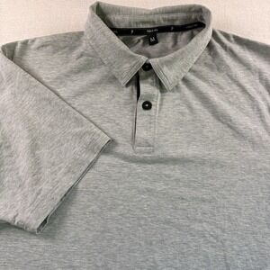 Public Rec GO-TO Soft Touch Polo Shirt Mens Medium Gray Casual Everyday Golf